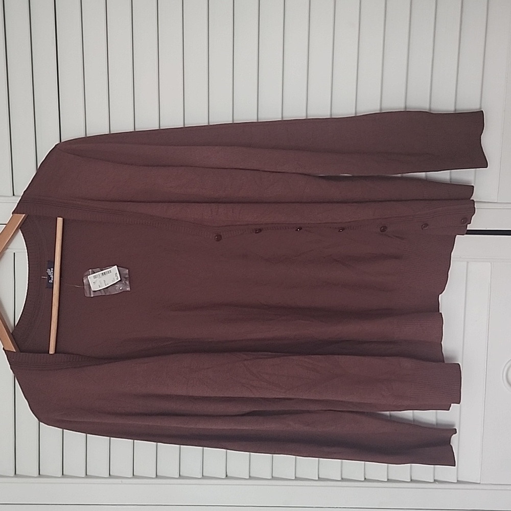 Reitmans xl brown cartigan button down